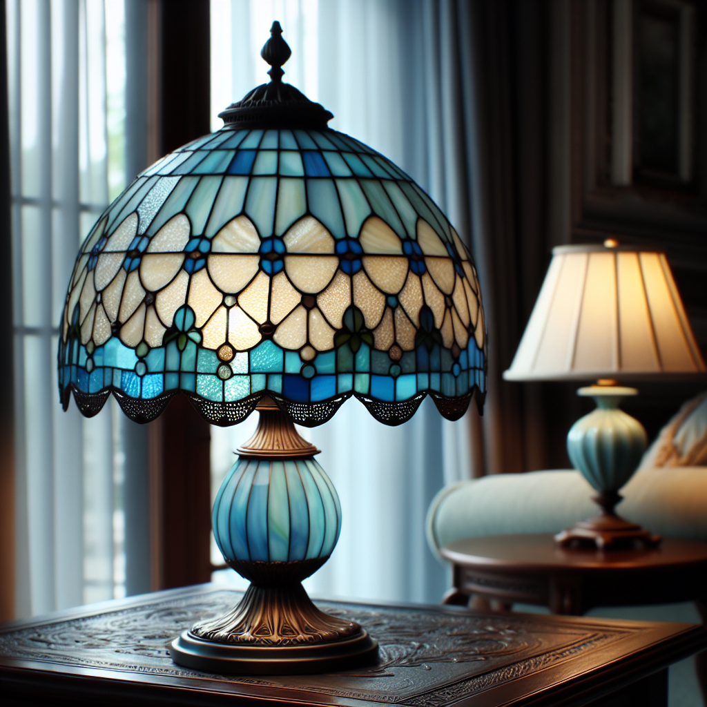 Lampe Tiffany bleue : l'élégance intemporelle pour illuminer votre intérieur