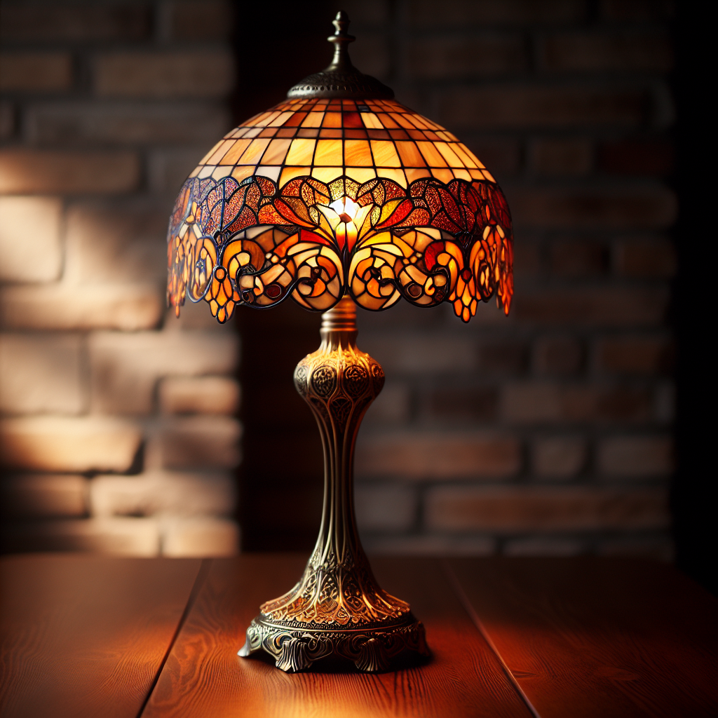 Lampe Tiffany orange